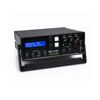 MK-312BT Adjustable Desktop Stand and Front Panel Overview MK-312BT electrostimulation device mounted on an adjustable desktop stand showing the LCD display, control panel, audio inputs, outputs and battery status screen.