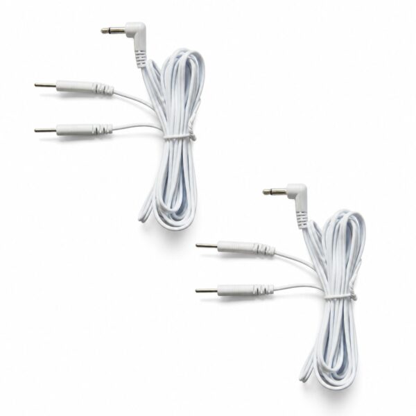 Set de cables E-Stim de 3,5mm (2 unidades) – 1,5m | Cables de reemplazo de alta calidad para ErosTek y dispositivos compatibles