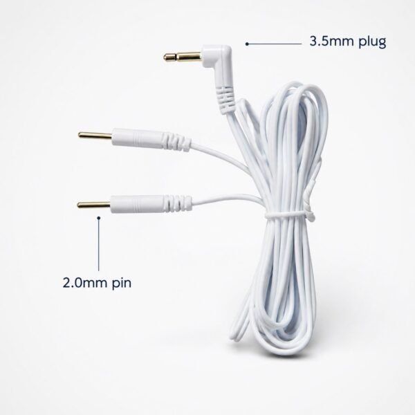 Kit de câbles E-Stim 3,5mm (2 pièces) – 1,5m | Câbles de remplacement haute qualité pour ErosTek et appareils compatibles