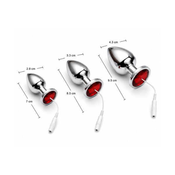 DiamondRed E-Stim Butt Plug size