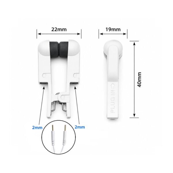 Close-up product image of conductive silicone E-Stim clamps