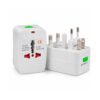 Universal Travel Adapter – Front & Rear View Universal Travel Adapter front and rear view for worldwide use.