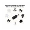 Unlock Thousands of Compatible Electrodes Universal 2.5 mm to 3.5 mm Electrode Adapter with Compatible Electrode Types