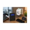 Travel with Your DLISPA Device Worldwide Universal Travel Adapter powering a DLISPA MK312BT Mini in a hotel room.