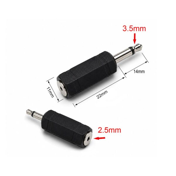 Adapter Dimensions Universal 2.5 mm to 3.5 mm Electrode Adapter Dimensions
